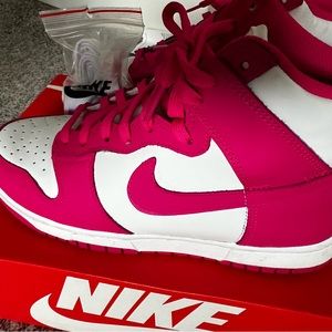 Hot Pink Nike Dunks High
